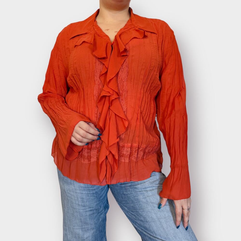 Y2K Clothing Co Orange‎ Blouse Size 2X